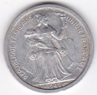 Nouvelle-Calédonie – Union Française. 2 Francs 1949. Aluminium - New Caledonia