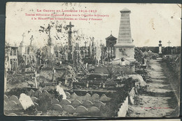 La Guerre En Lorraine 1914/1918, Tombes Militaires Monument élevé Dans Le Cimetière De Domjevin - Lx6061 - Guerre 1914-18