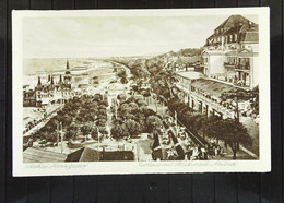 Delcampe - DR: Ansichtskarte V Seebad Heringsdorf-Kurhaus Mit Blick Nach Ahlbeck Um 1920 Ungeb., Echte Kupfertiefdruckkte Nr. 21513 - Usedom