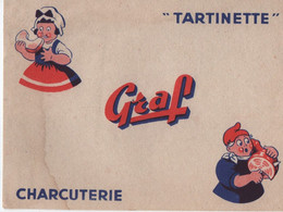 Buvard Ancien /Charcuterie / Tartinette / GRAF / //Vers 1950-1960    BUV658 - Lebensmittel