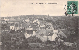 CPA France - Semur - La Chaume Pertuisot - Village - Vue De Haut - Oblitérée Côte D Or 1909 - Semur