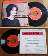 RARE French EP 45t RPM BIEM (7") MARIE-JOSEE NEUVILLE (Lang, 1961) - Collectors