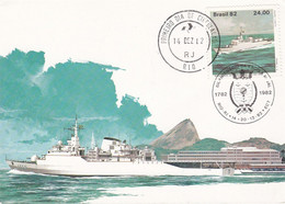 Carte Maximum Bateau Ship Brésil 1982 Navio Escola Brasil - Maximum Cards