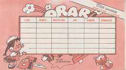 Romania - Orar Scolar - Vintage School Schedule - Soimii Patriei - Luminita - Diploma & School Reports