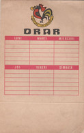 Romania - Orar Scolar - Vintage School Schedule - Editura Ion Creanga - Diploma & School Reports