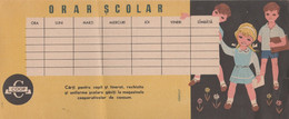 Romania - Orar Scolar - Vintage School Schedule - Cartea Prin Posta - Diploma & School Reports