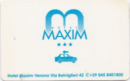 ITALIA KEY HOTEL   Maxim  - VERONA - Hotelkarten