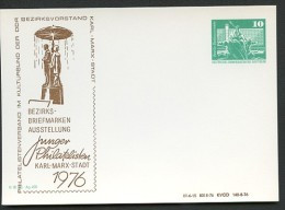 DDR PP16 C2/013 Privat-Postkarte BRUNNENPLASTIK Karl-Marx-Stadt 1976 NGK 3,00 € - Cartes Postales Privées - Neuves