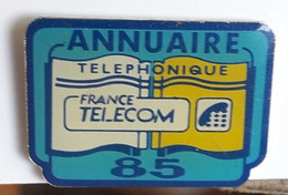 B166 Pin's France Telecom 85 Vendée Annuaire Téléphonique Achat Immédiat - France Télécom