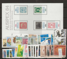 1984 MNH Australia Year Collection According To Michel, Postfris** - Vollständige Jahrgänge