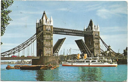 AC2233 London - Tower Bridge And River Thames - Navi Ships Bateaux / Viaggiata 1967 - River Thames