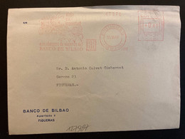 LETTRE (IMPRESOS) EMA à00.40 Du 15 VI 67 FIGUERAS (GERONA) BANCO DE BILBAO + DILIGENCE + CHEVAUX - Franking Machines (EMA)