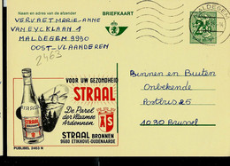 Publibel Obl. N° 2463 ( STRAAL  - Eau Minéral - Oudenaarde- Moulin) Obl. MALDEGEM  1972 - Publibels