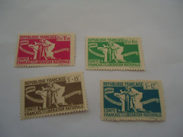 FRANCE MNH 4 STAMPS   COLONIES COMITE FRANCAIS - Ohne Zuordnung