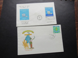 Asien Union Of Burma / Burma 1969 FDC Peasant's Day Und 1968 Commemmorating The 4th Burma Gems And Pearl Emporium - Myanmar (Burma 1948-...)