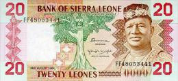 Siera Leone 20 Leone 1984 Pick 14b UNC - Sierra Leone