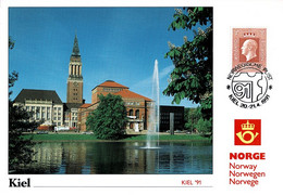 NORWAY 1991 PU81 KIEL '91 EXHIBITION CARD - Tarjetas – Máximo