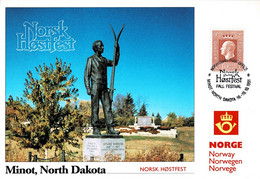 NORWAY 1991 PU84 NORSK HØSTFEST MINOT, NORTH DAKOTA EXHIBITION CARD - Maximumkarten (MC)