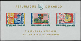 BL13**(526A/528A/531A) - 10e Anniversaire De L'Université Lovanium / 10e Verjaardag Van Universiteit Lovanium - CONGO - Atomenergie