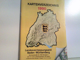 Kartenverzeichnis 1990  Landesvermessungsamt Baden-Württemberg. - Duitsland