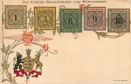 WURTEMBERG - CARTE PRECURSEUR - REPRESENTATION Des PREMIERS TIMBRE Du WURTEMBERG - Peu Courant, TRES BON ETAT - Otros & Sin Clasificación