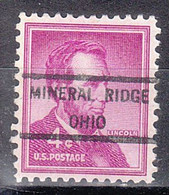 USA Precancel Vorausentwertungen Preo Locals Ohio, Mineral Ridge 825 - Prematasellado