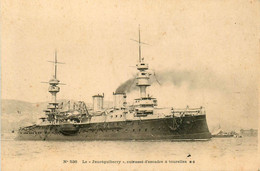 Bateau * Navire De Guerre JAUREGUIBERRY , Cuirassé D'escadre à Tourelles * Militaria - Guerra