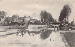 CPA Précurseur - 80 - HAM - Somme - Vue Du Château De La Rue De Noyon - Lib Juniet Rasse à Ham - Dos Non Divisé - Ham