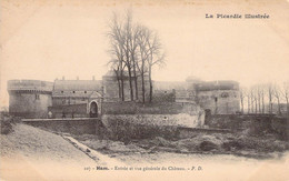 CPA - 80 - HAM - Somme - Entrée Et Vue Générale Du Chateau - PICARDIE ILLUSTREE - Dos Non Divisé - P.D. - Ham