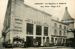 Libourne * Façade Magasins A. MABILLE , Vannerie Chaises Et Fauteuils * 6 8 Rue Victor Hugo - Libourne