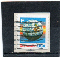 ETATS-UNIS     E  Domestic  (25 C)     1988    Y&T:1808a      Sur Fragment Oblitéré - Roulettes