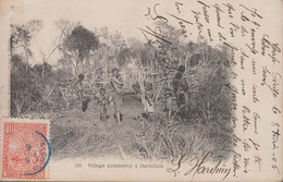 1906. Madagascar Et Dependances.  CARTE POSTALE Village Antandroy A Itsimilofo Dated Cap. Diego Le 3ter-06... - JF432475 - Cartas & Documentos