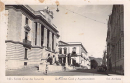 CP - ESPAGNE - Santa Cruz De Tenerife - Gobierno Civil Y Ayuntamiento - Ed Arribas - Timbre Congo Belge - Tenerife
