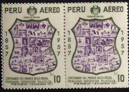 Peru/Pérou  1957  YT N°P A129,34 Expo Filatelica Perex (1x0,30c+ 2x10s, Cote YT 10,15€) - N** - Peru