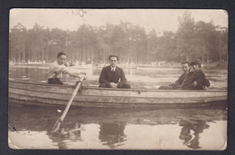 Carte Photo Paris 16è Bois De Boulogne Promenade En Barque ( Archives Famille Honigbaum De Metz 53124) - Arrondissement: 16