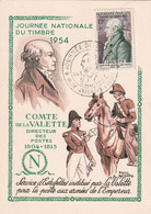 France - Journée Du Timbre 1954 Vieux Charmont - Carte Maximum - Dag Van De Postzegel