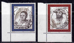 REPUBBLICA DI SAN MARINO 1980 EUROPA UNITA CEPT SERIE COMPLETA COMPLETE SET USATA USED OBLITERE' - Oblitérés