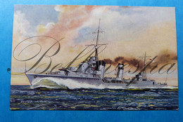 Destroyer H.S. SOMALI   Illustrator Bernard W. Church N° 4759 - Warships