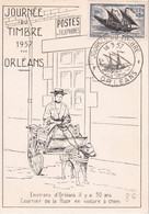 France - Journée Du Timbre 1957 Orléans - Carte Maximum - Stamp's Day