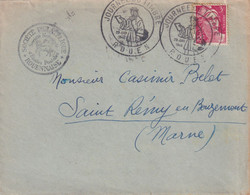 France - Journée Du Timbre 1946 Rouen - Enveloppe - Stamp's Day