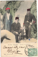 Egypte - Ismaïlia - Boad Et Policiers - Carte Postale Pour La France - 23 Février 1906 - Ismailia