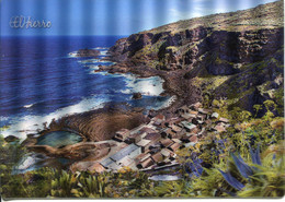 Canaries - El Hierro - Pozo De Clacosa - Carte Effet Relief Procédé Lenticulaire - Hierro