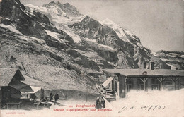 CPA Jungfraubahn - Station Eigergletscher Und Jungfrau - Illustrato Luzern - Oblitéré A Clamecy En 1903 - Other & Unclassified