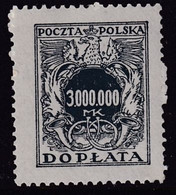 POLAND 1924 Postage Due Fi D64 Mint Never Hinged - Strafport
