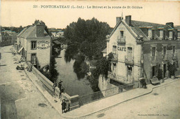 Pontchâteau * Le Brivet Et La Route De St Gildas * Café * Commerce Magasin Cycles Et Automobiles - Pontchâteau