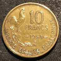 FRANCE - 10 FRANCS 1953 B - Guiraud - Gad 812 - KM 915.2 - 10 Francs