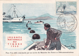 France - Journée Du Timbre 1960 Vieux Charmont - Carte Maximum - Stamp's Day