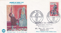France - Journée Du Timbre 1962 Paris - Enveloppe - Journée Du Timbre