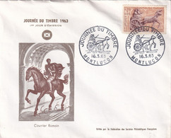 France - Journée Du Timbre 1963 Montluçon - Enveloppe - Journée Du Timbre