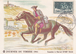 France - Journée Du Timbre 1964 Béziers - Carte Maximum - Tag Der Briefmarke
